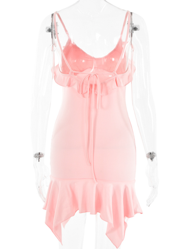Anastasia Suspender V-Neck Dress Fashion New Sexy Hot Girl High Waist Hip Skirt