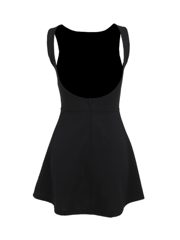 Adalynn New Sexy Slim Backless Tank Top Basic Dress