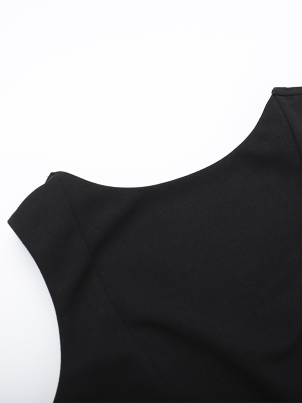 Adalynn New Sexy Slim Backless Tank Top Basic Dress