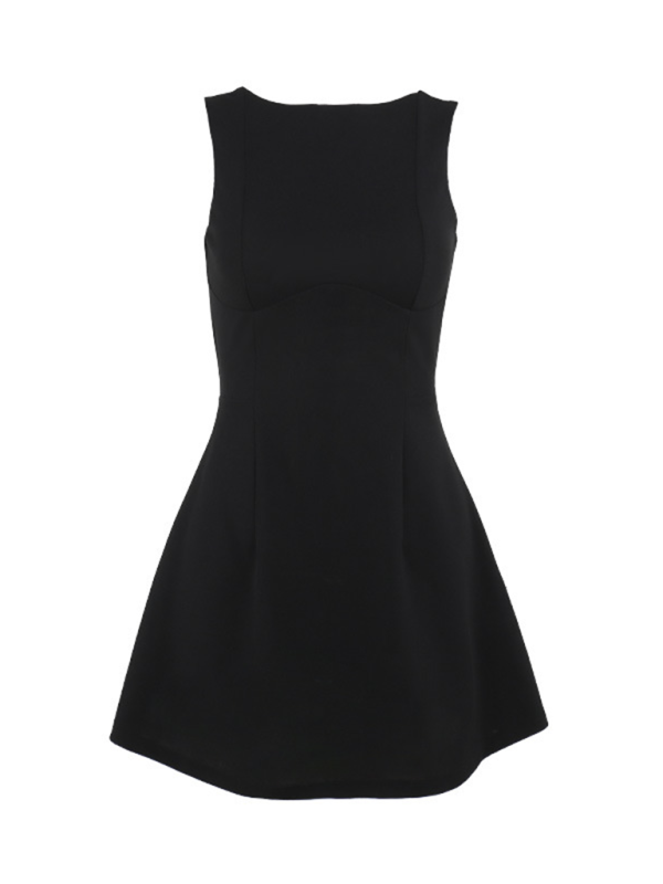 Adalynn New Sexy Slim Backless Tank Top Basic Dress