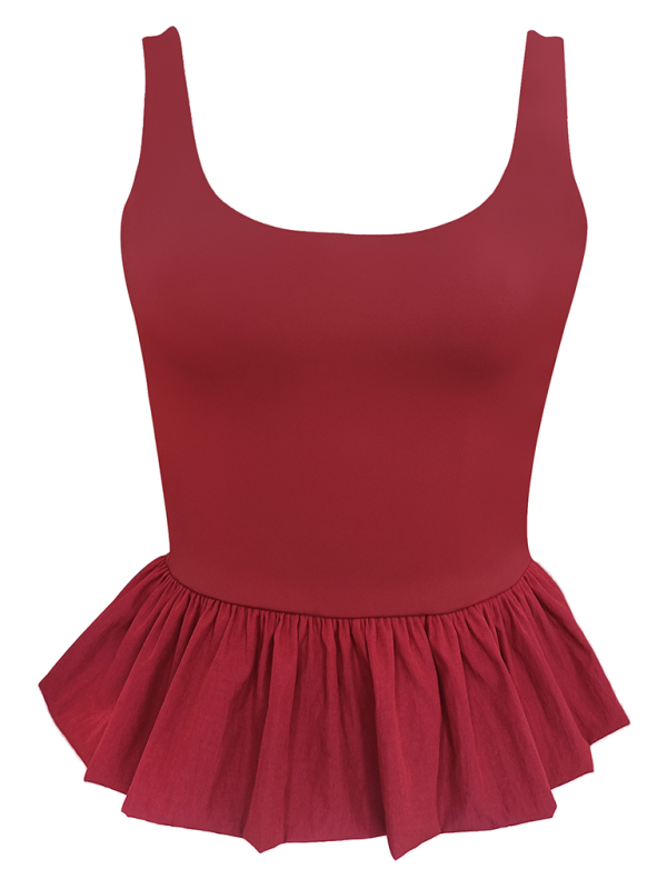 Leocadia Stitching Fashion Casual T-Shirt Vest