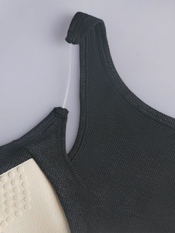 Sloane Women's Camisole With Padded Ribbed Knit Top