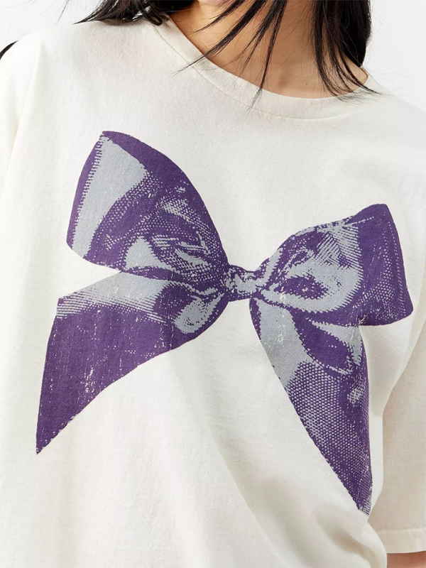 Kayla Butterfly T-shirt For Women, Simple Style, Round Neck And Short Sleeves