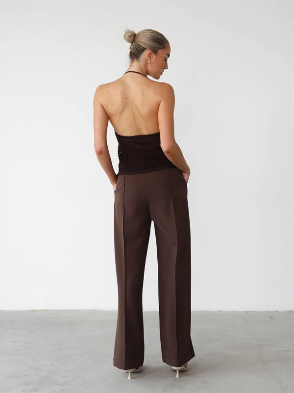 Galilea Fashionable, Sexy And Comfortable Hole-Punch Cardigan With Open Back