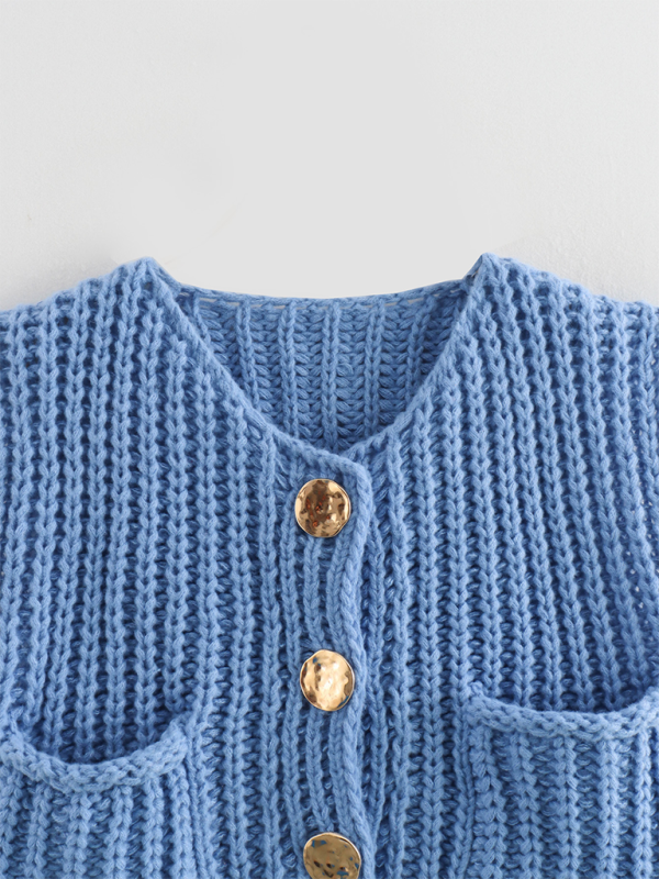 Esmeralda New Women's Thick Needle Knitted Vest