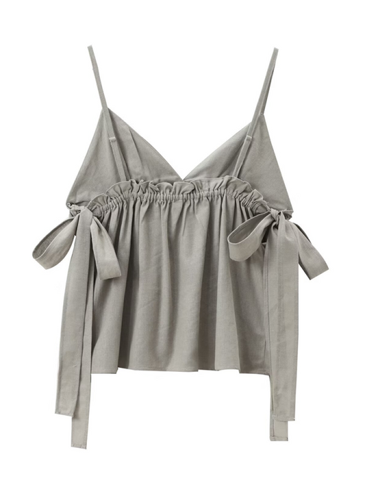 Eowyn New Women's Wear With Lace-Up Ruffled Top