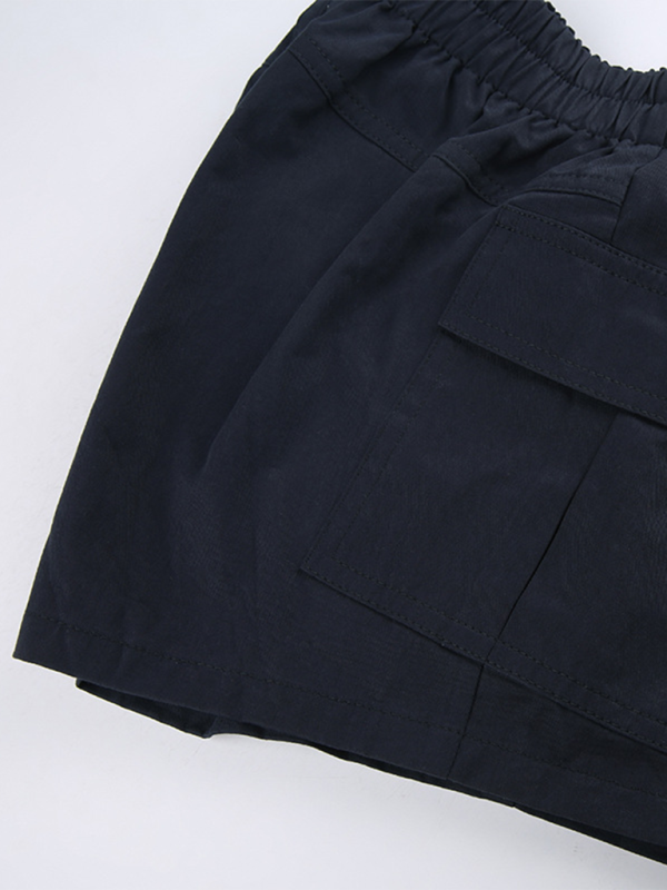 Raya New Hot Girl Street Retro Distressed Low Waist Asymmetric Pocket Workwear Casual Shorts