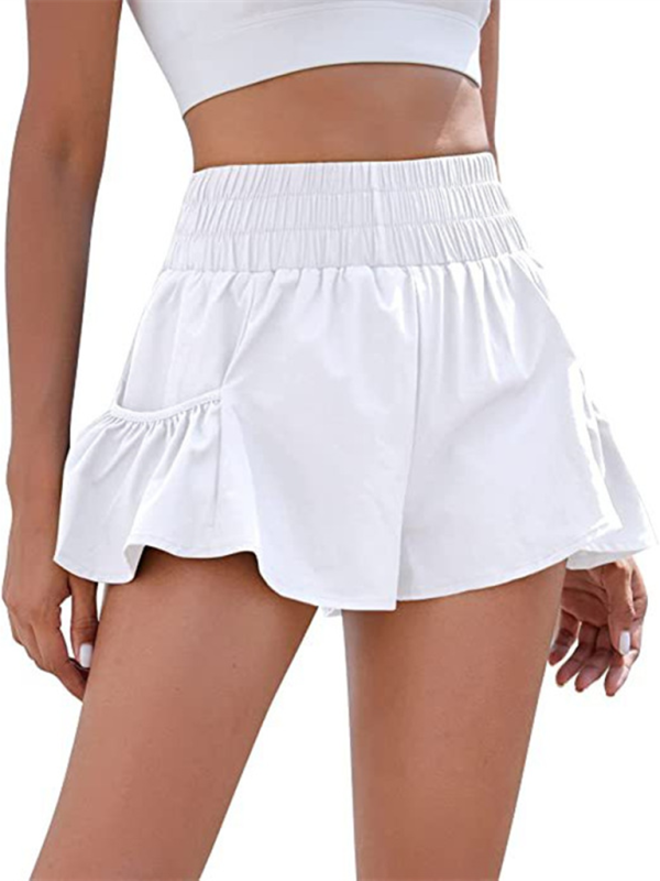 Nyomi Women's Fitness Running Quick Dry High Waist Shorts with Pockets