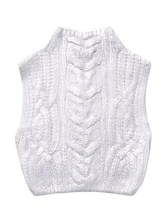 Cassidy Eight-strand Metallic Knitted Vest