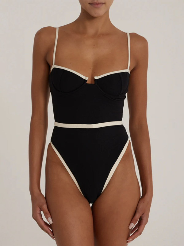 Livia New Women's Sexy Splicing One-Piece Swimsuit