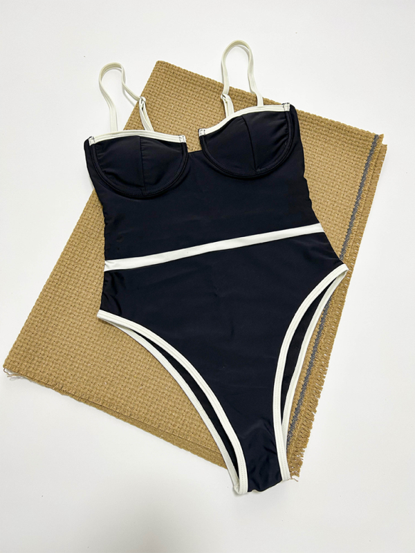 Livia New Women's Sexy Splicing One-Piece Swimsuit