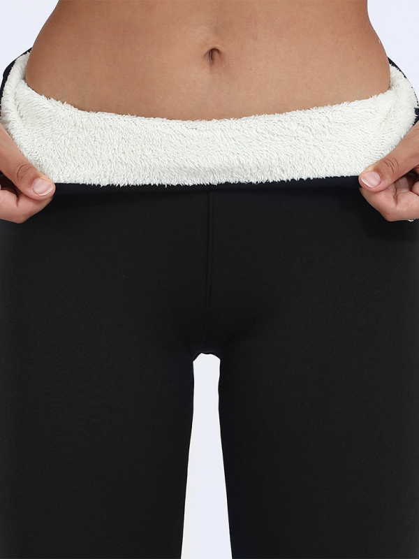 Zainab Plush Tights Warm Pants Lamb Fleece Thickened Stretch Leggings