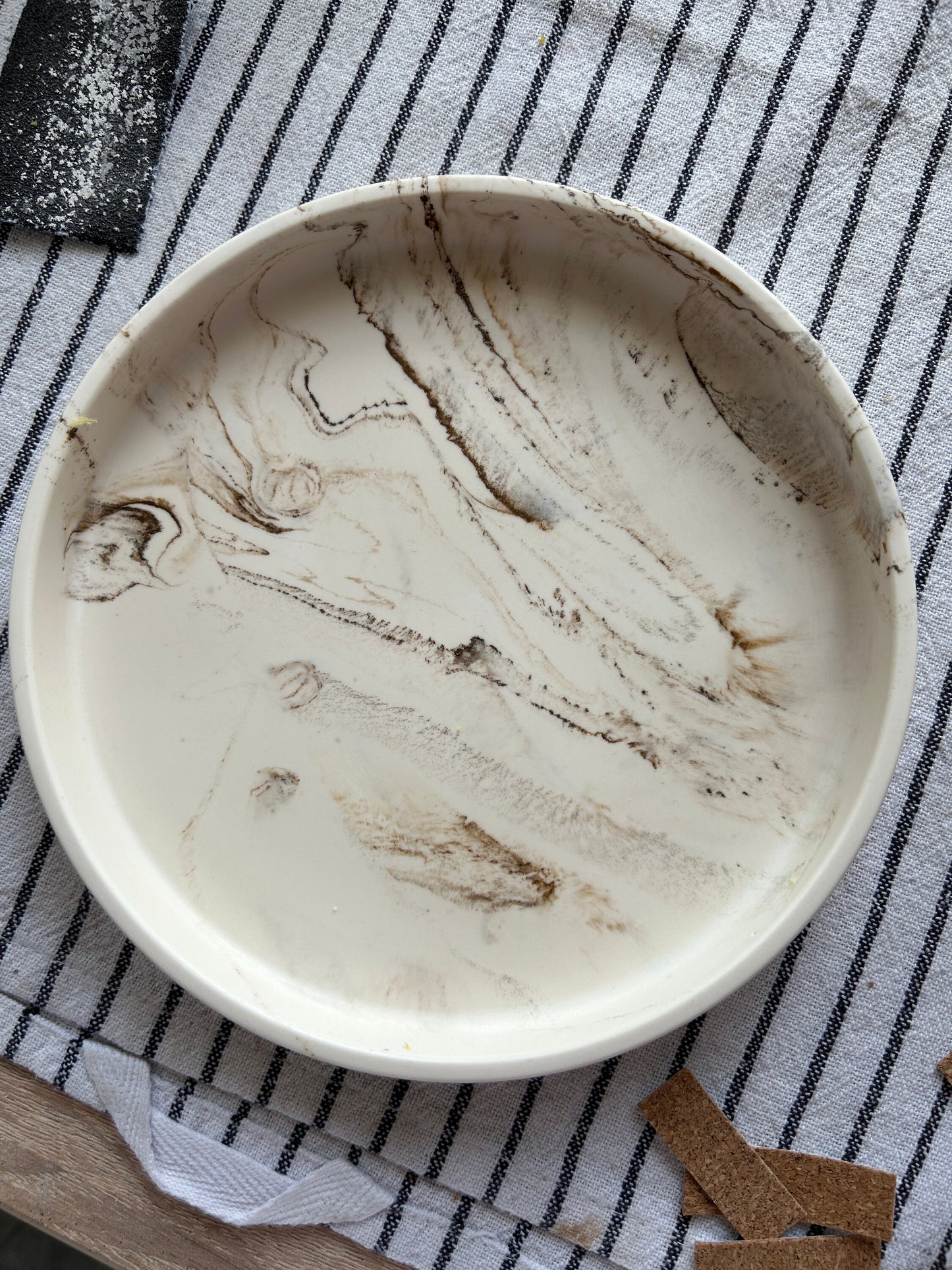 Large round Concrete Display Tray, Decorative Tray, Living Room Tray, Stone Tray, Trinket Dish Tray, Scandi Style, Marble Tray, Table Tray